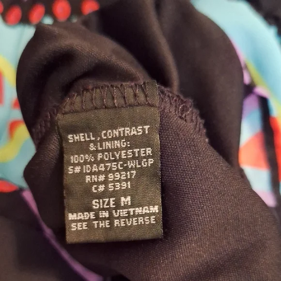 Blue and Black Geometric Romper. Size MEDIUM NWOT - Picture 12 of 12